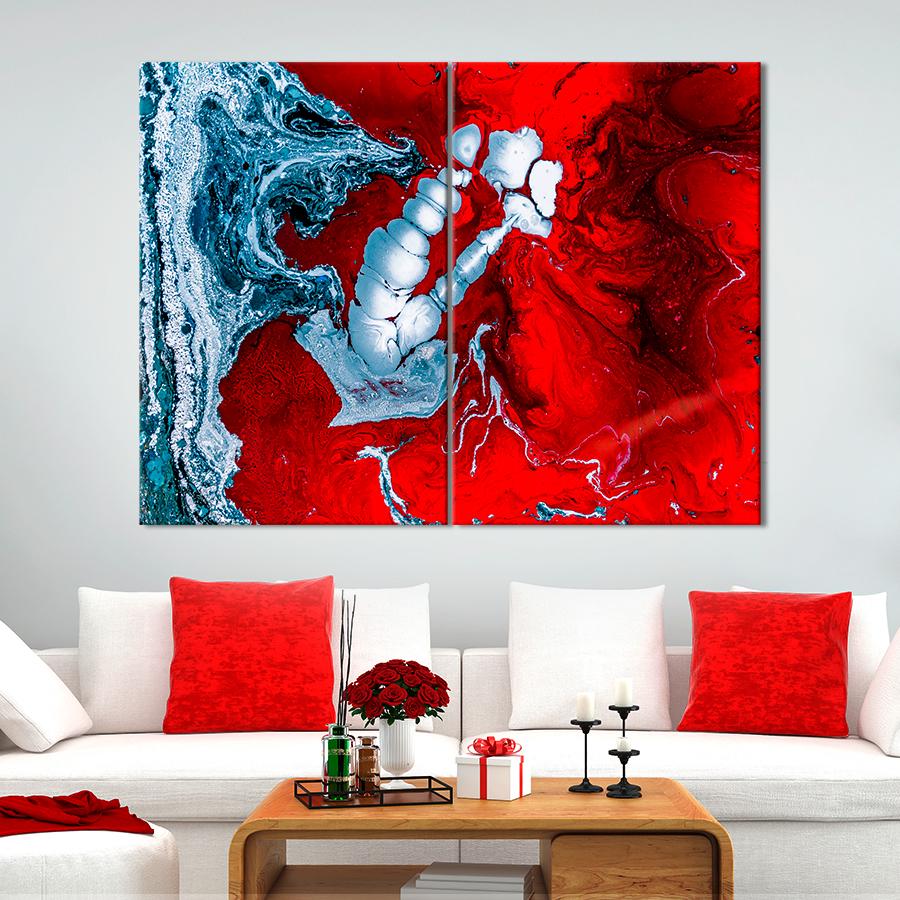 Картина абстракция Текстура эпоксидной смолы 165x122 см (A931-2)