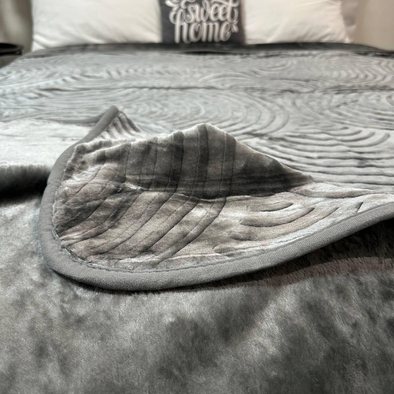 Покривало на ліжко акрилове 200x230 см Графітовий (P-акрил-15) - фото 9