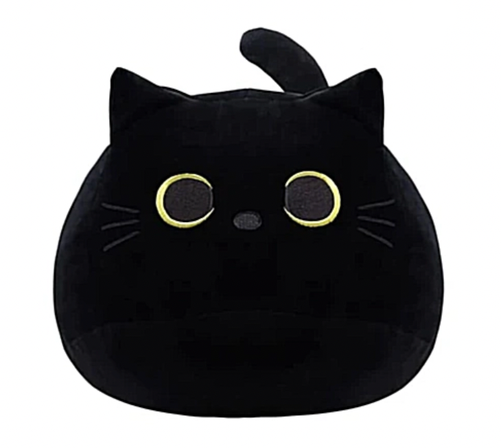 М'яка іграшка-подушка Кіт 55 см Чорний (TO-172)