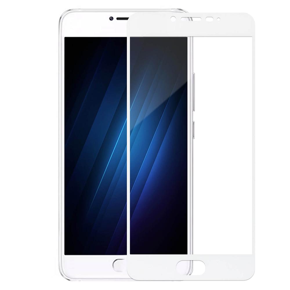 Защитное стекло для Meizu U20 0,3 мм 2.5D с Silk Screen покрытием Белый (42410-0616) - фото 3