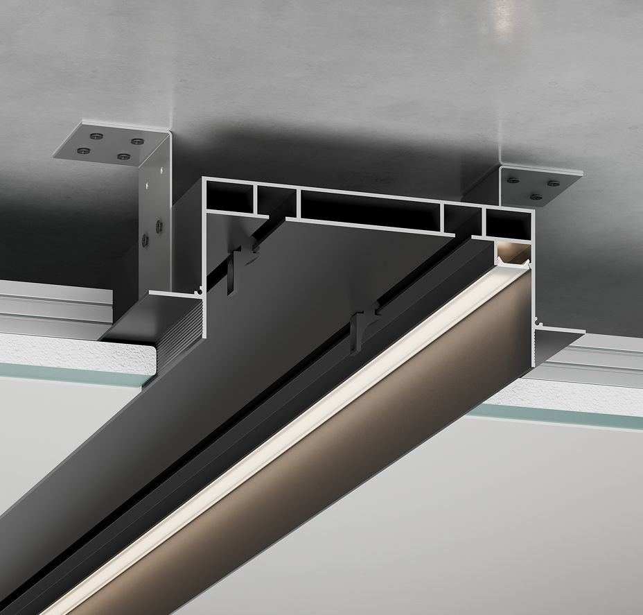 Карниз прихованого монтажу SD 3.0 Чорний