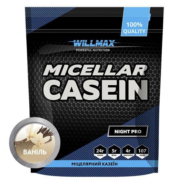 Протеин казеиновый Willmax Micellar Casein 900 гр Ваниль (5114) - фото 1