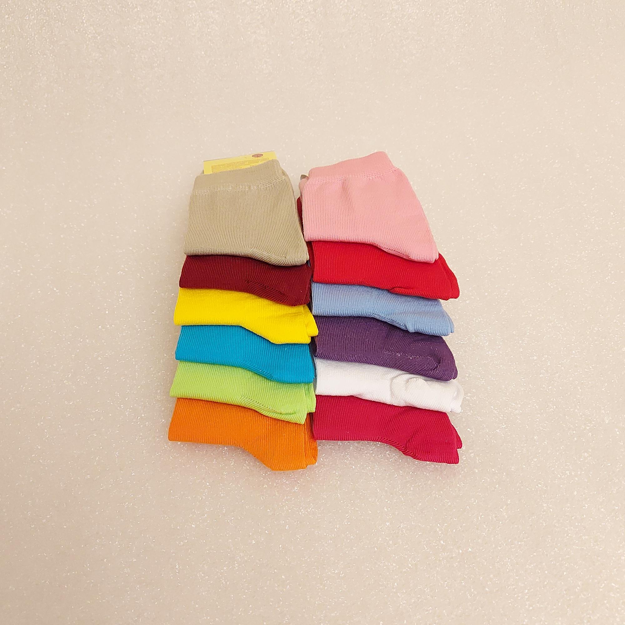 Набір шкарпетки дитячі осінні Житомир для дівчинки 7 років однотонні 18 пар Різнокольорові (0582) - фото 3 Набір шкарпетки дитячі осінні Житомир для дівчинки 7 років однотонні 18 пар Різнокольорові (0582) - фото 3