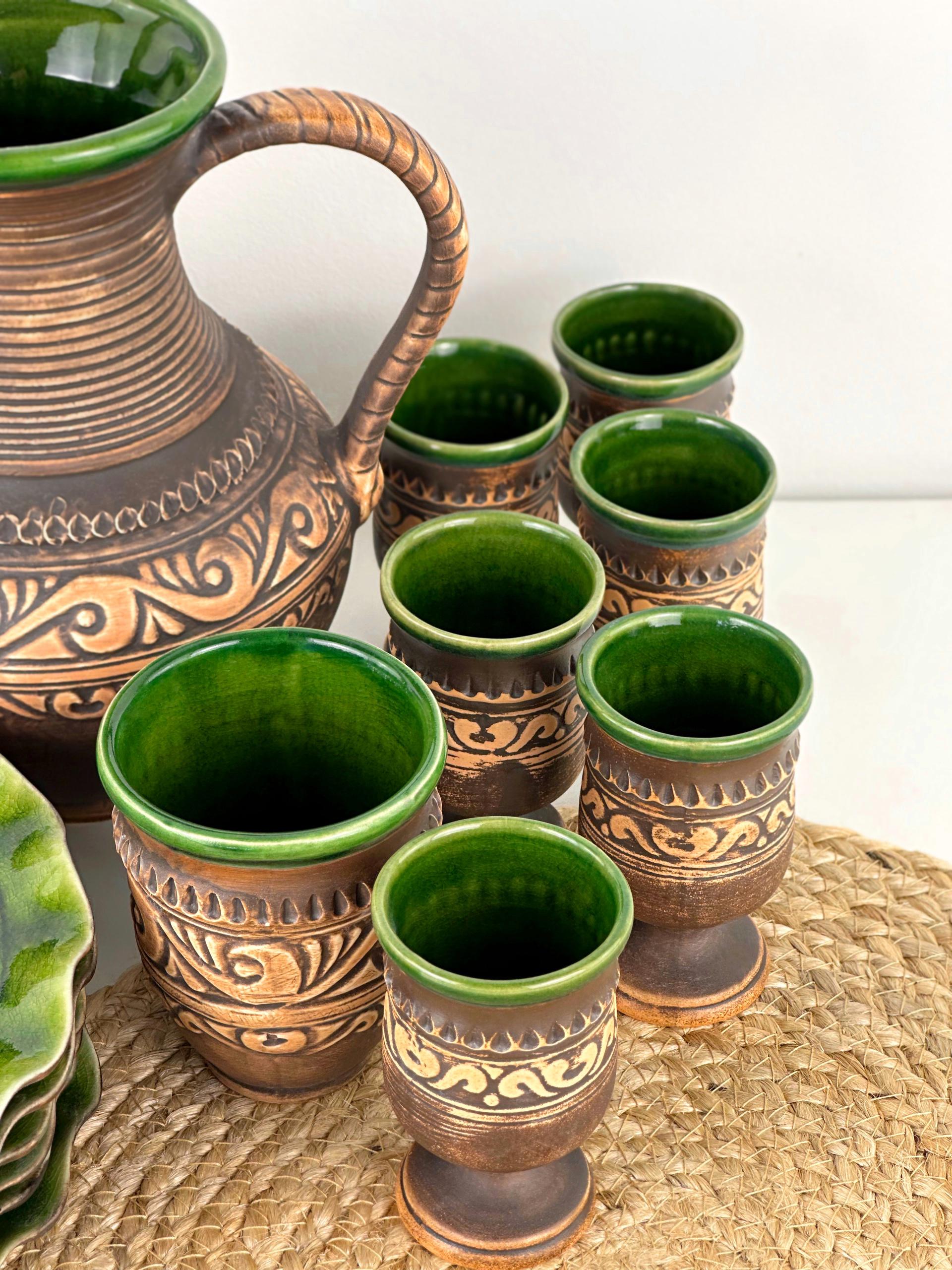 Набор глиняной посуды для сервировки стола на 6 человек Гражда Коричневый (17019-6) - фото 11 Набор глиняной посуды для сервировки стола на 6 человек Гражда Коричневый (17019-6) - фото 11