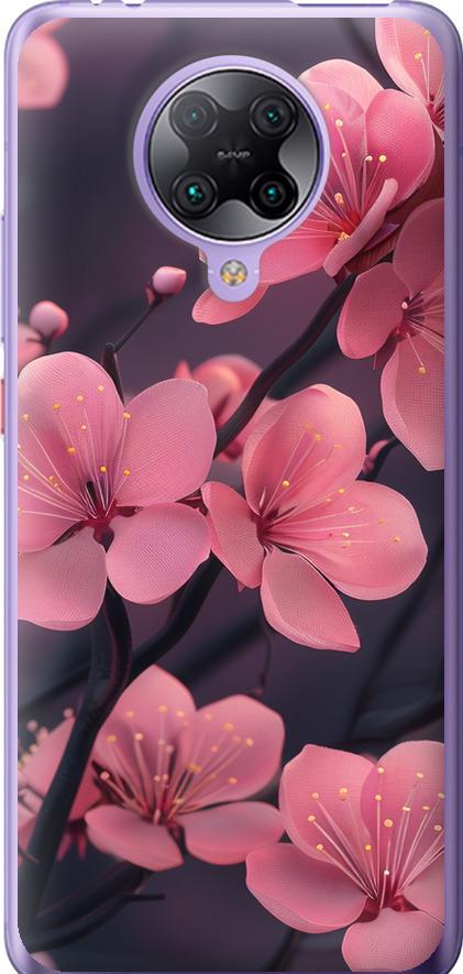 Чехол на Xiaomi Redmi K30 Pro Пурпурная сакура (6075t-1899-42517)