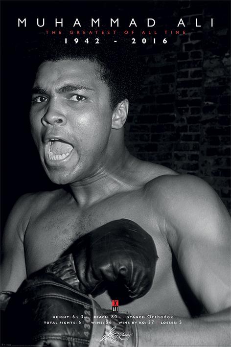 Постер плакат Мохаммед Али/Muhammad Ali Commemorative Greatest 61x91,5 см