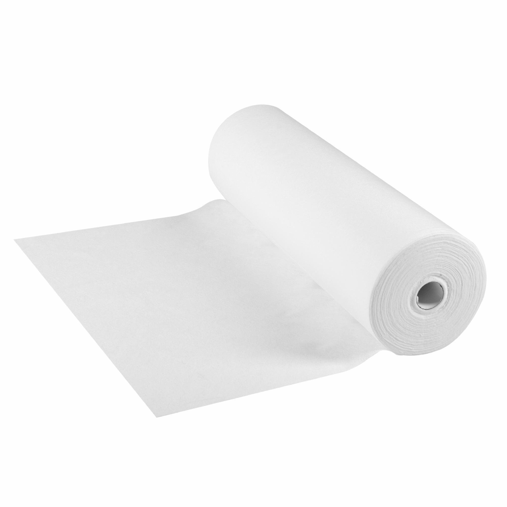 Салфетки Aquasoft woodpulp гладкие с перфорацией 50 шт. в рулоне 25х30 см (58191)