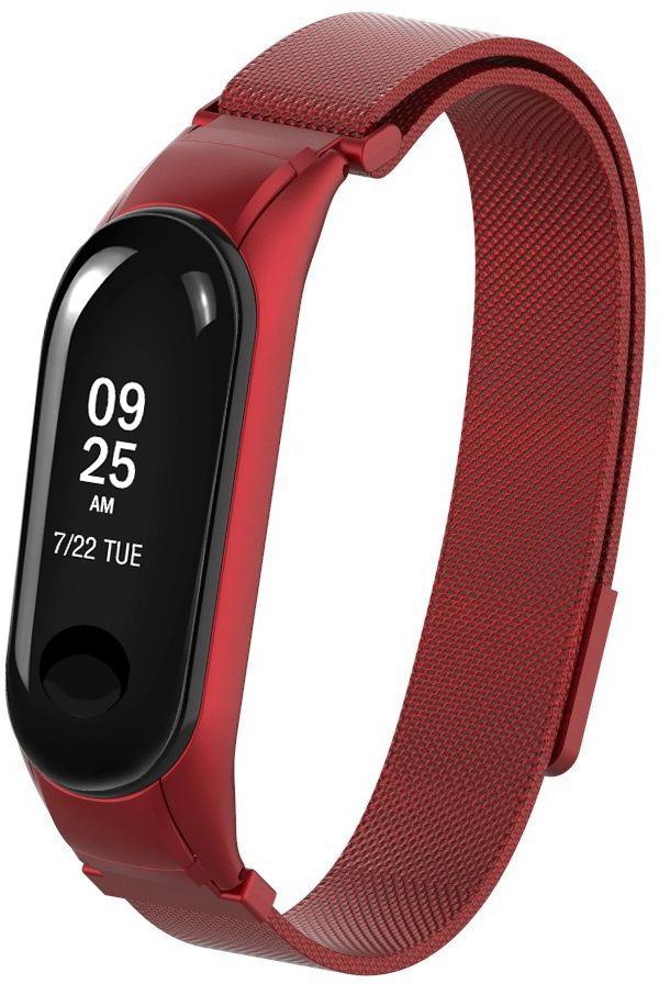 Ремінець Міланська петля Milano Mi Band 3 Red (21429)