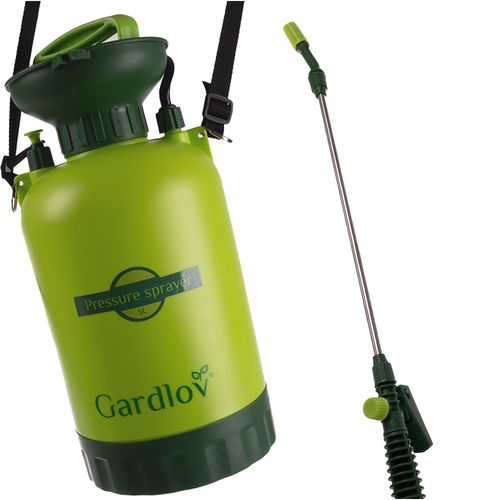 Опрыскиватель садовый ручной высокого давления с удлиненной штангой 5 л Зеленый