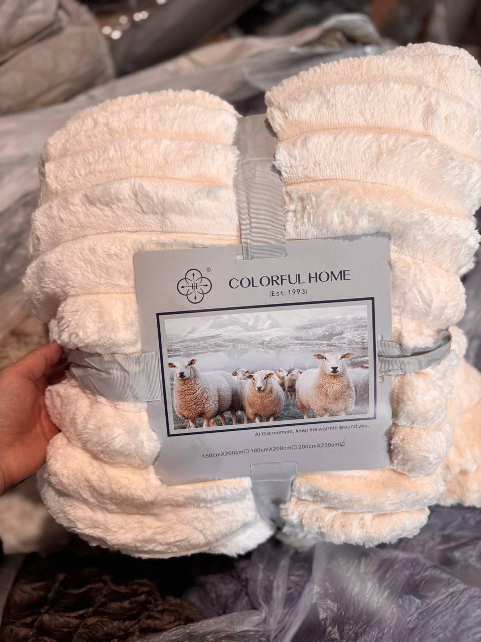 Плед 150х200 см Молочный (Д-al-sh-ov-004) - фото 2