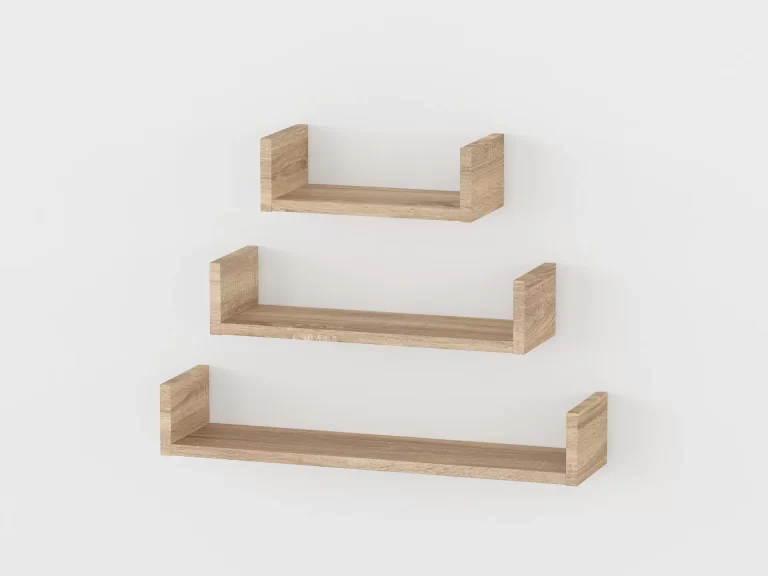 Комплект полок навесных GT-37 600х150х100 мм Дуб Сонома - фото 2 Комплект полок навесных GT-37 600х150х100 мм Дуб Сонома - фото 2