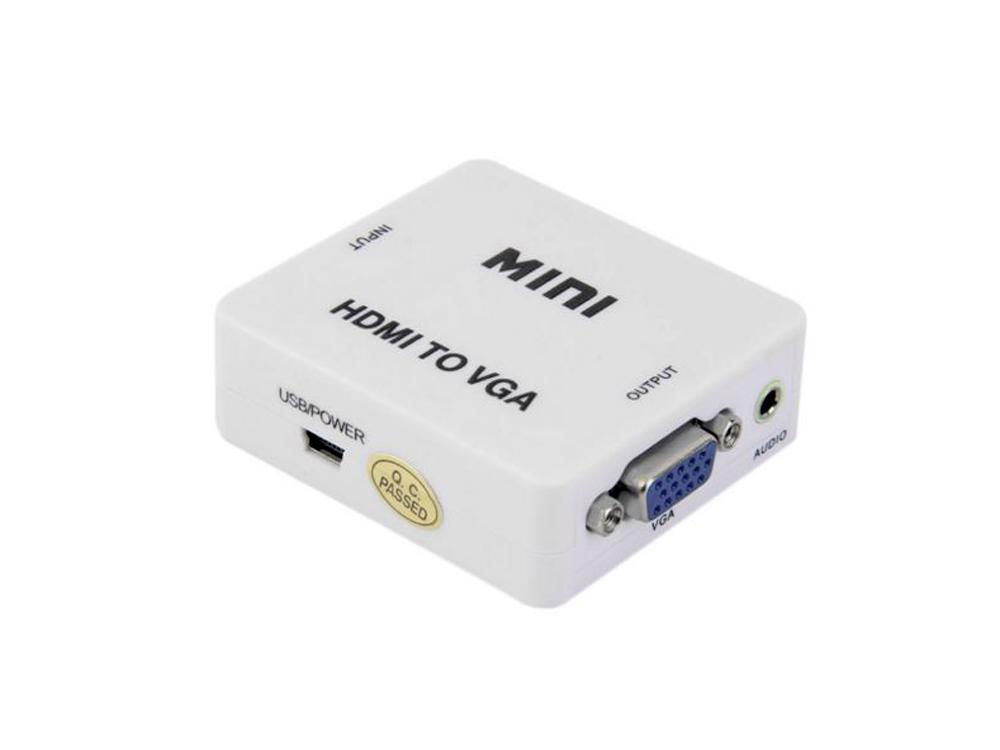 Mini конвертер-переходник с HDMI в VGA с поддержкой разрешения 1080р (1000-948-00) - фото 3