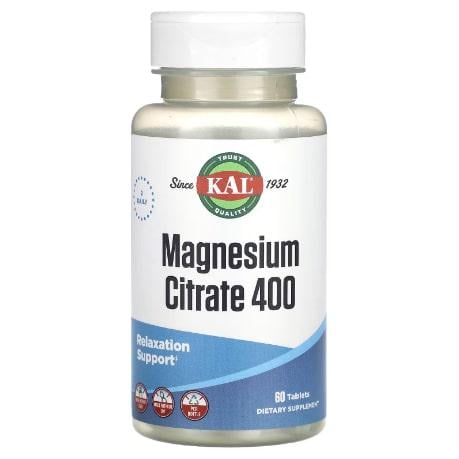 Магний KAL Magnesium Citrate 400 мг 60 tab (CAL-13455)