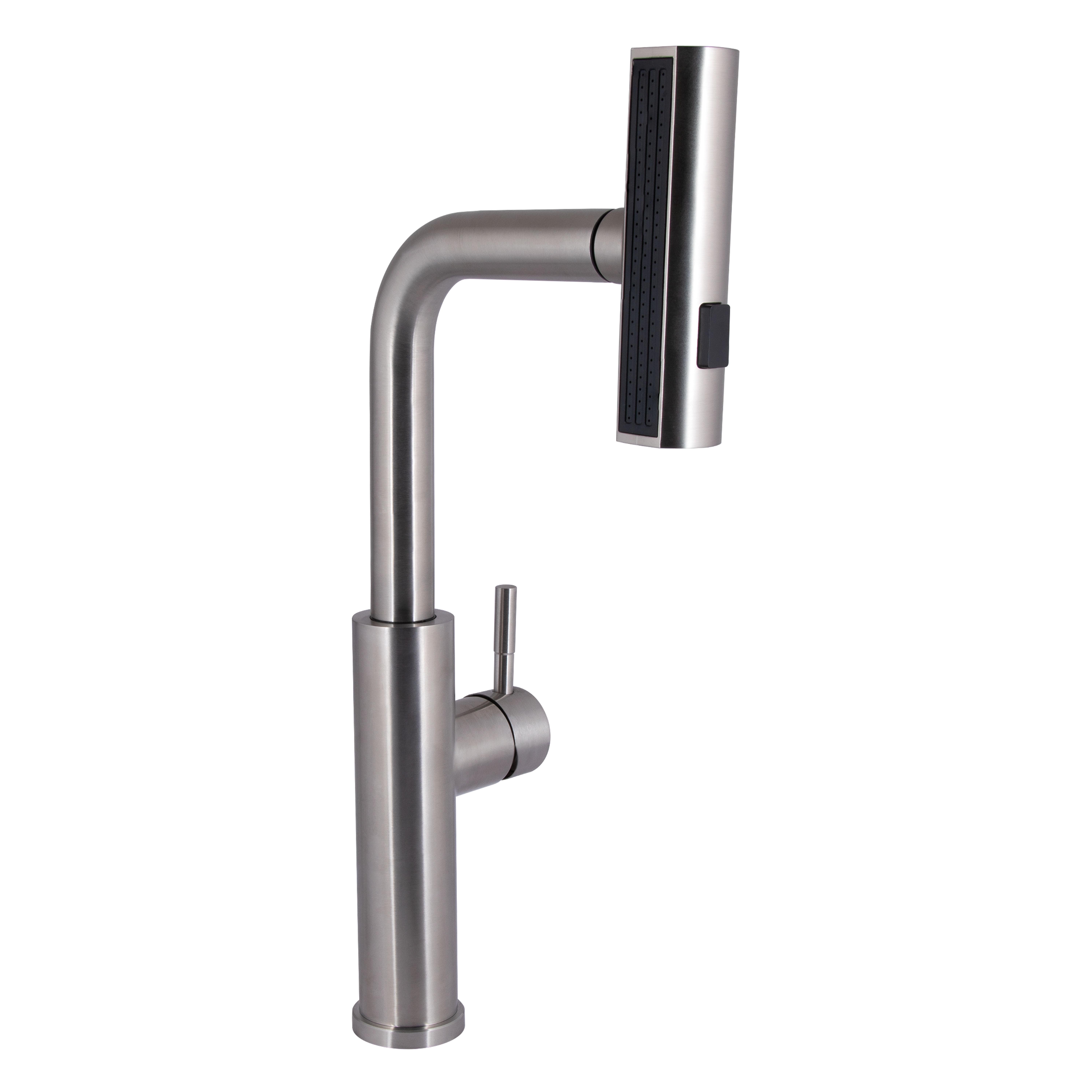 Смеситель для кухни Lidz Aria 015FLT с выдвижным мультифункциональным изливом-лейкой k35 LDARI015FLTNKS37643 NKS