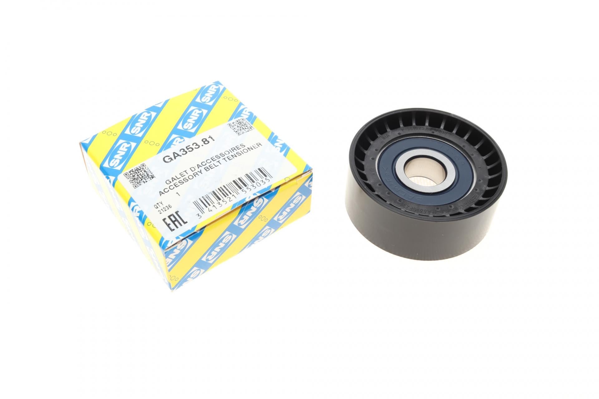 Ролик генератора SNR GA353.81 Opel Astra J 09-15 паразитный 65х26 мм