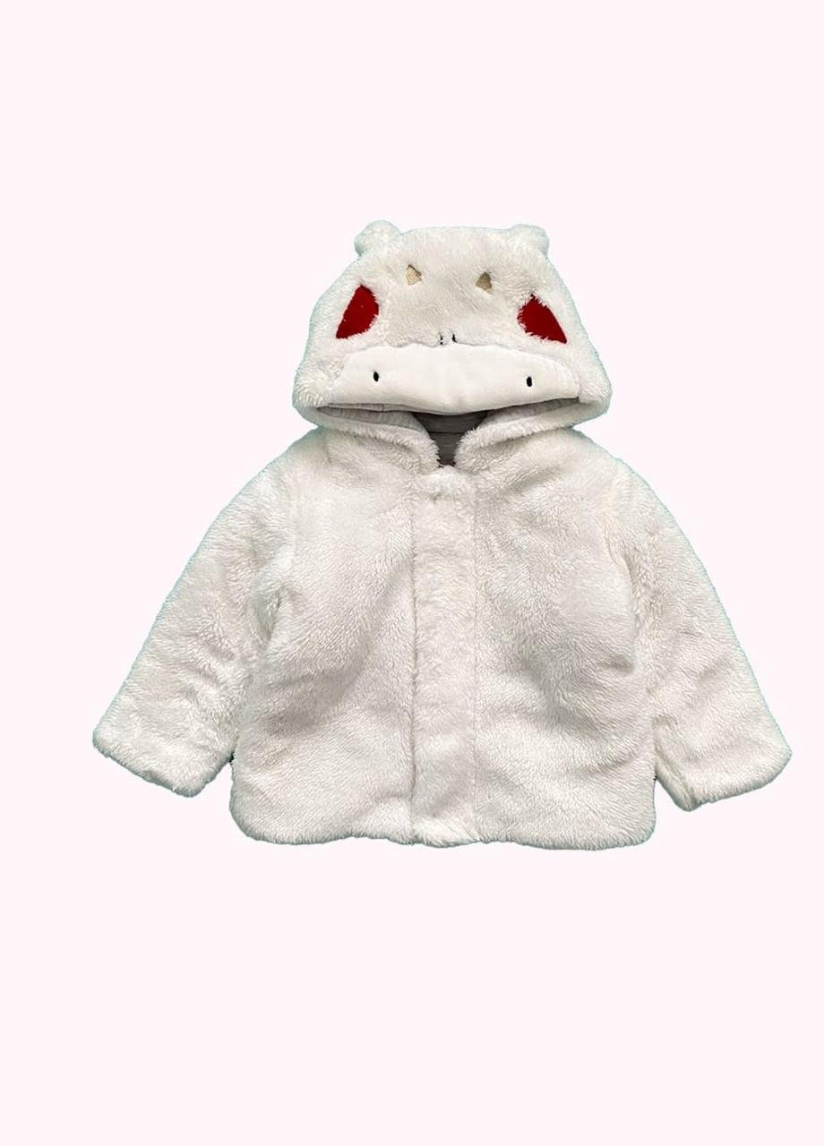 Кофта детская Chicco с капюшоном мишкой 12-18 мес. 80 см Белый (2081861248)