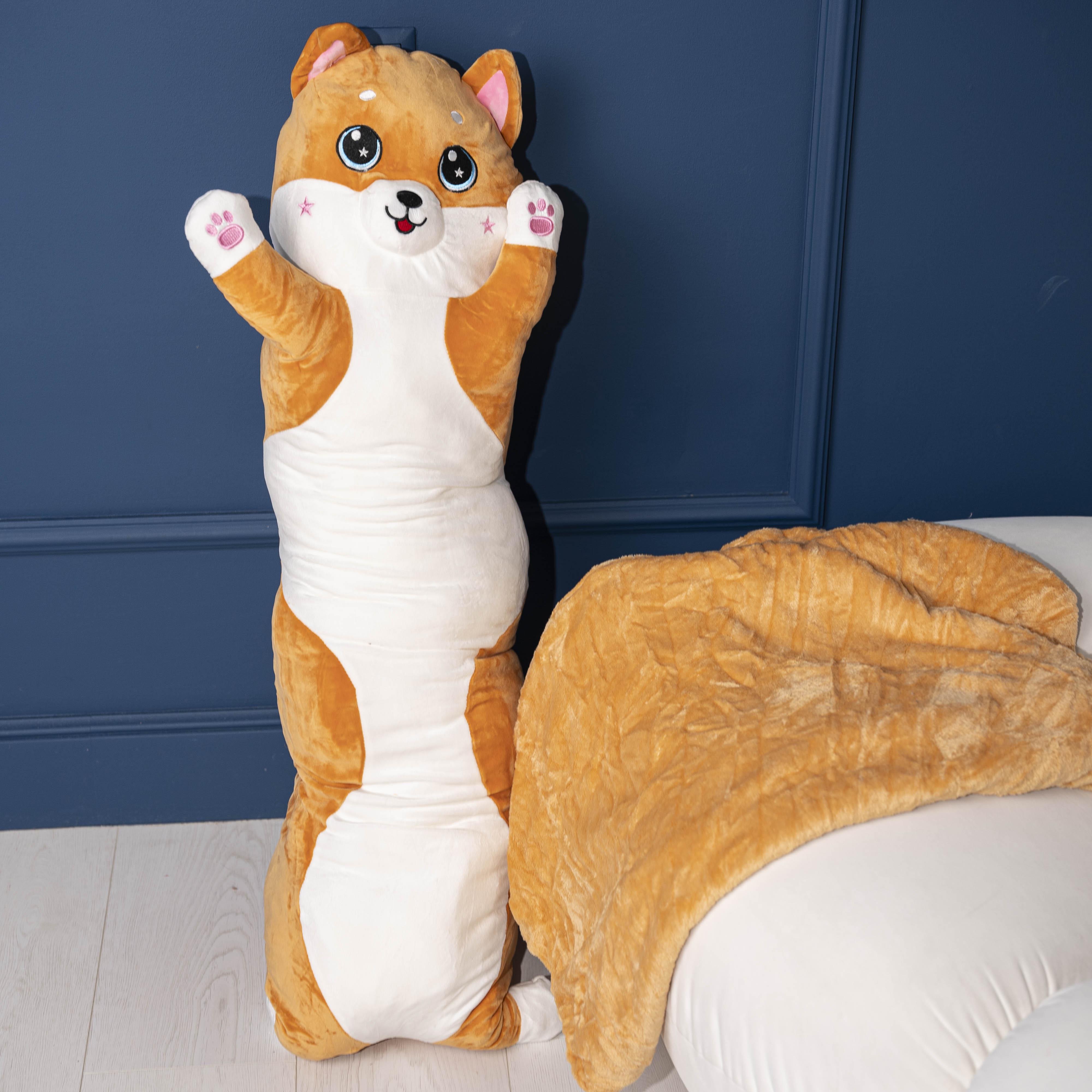 Плед Кіт-батон 89009 120x160 см Помаранчевий (56936_43) Плед Кіт-батон 89009 120x160 см Помаранчевий (56936_43)