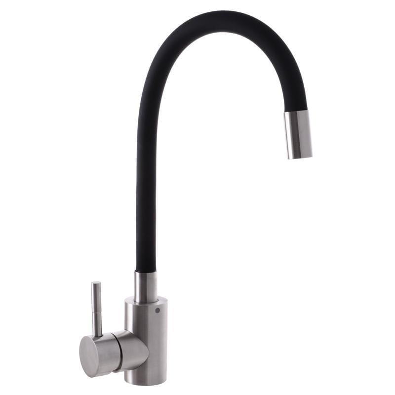 Змішувач для кухні MIXXUS SUS 011 з силіконовим виливом Чорний (SS2798) Змішувач для кухні MIXXUS SUS 011 з силіконовим виливом Чорний (SS2798)