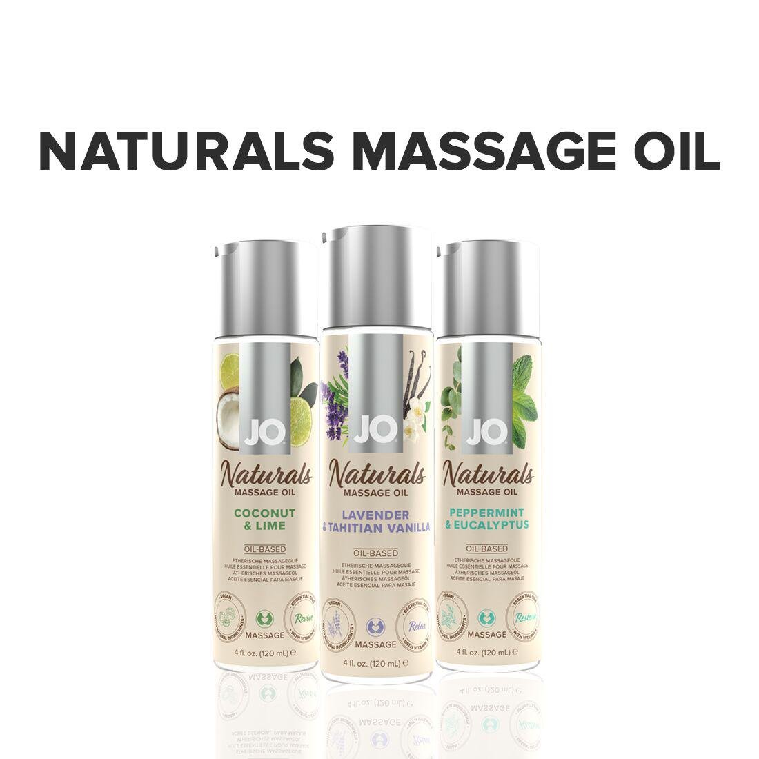 Масажна олія System JO Naturals Massage Oil Lavender & Vanilla з ефірними оліями 120 мл - фото 5