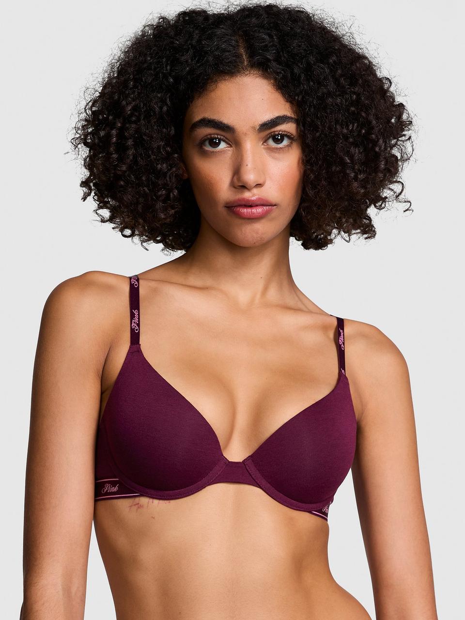 Бюстгальтер Victoria's Secret Wear Everywhere Push-Up 80C Бордовый (2400798728)