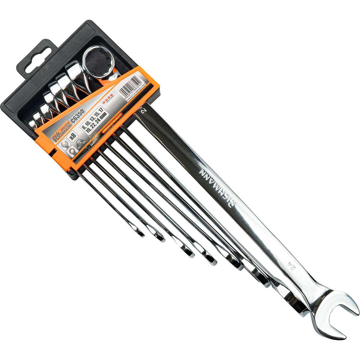 Набор длинных ключей накидных Richmann 8-24 мм 8 эл. (C6350)