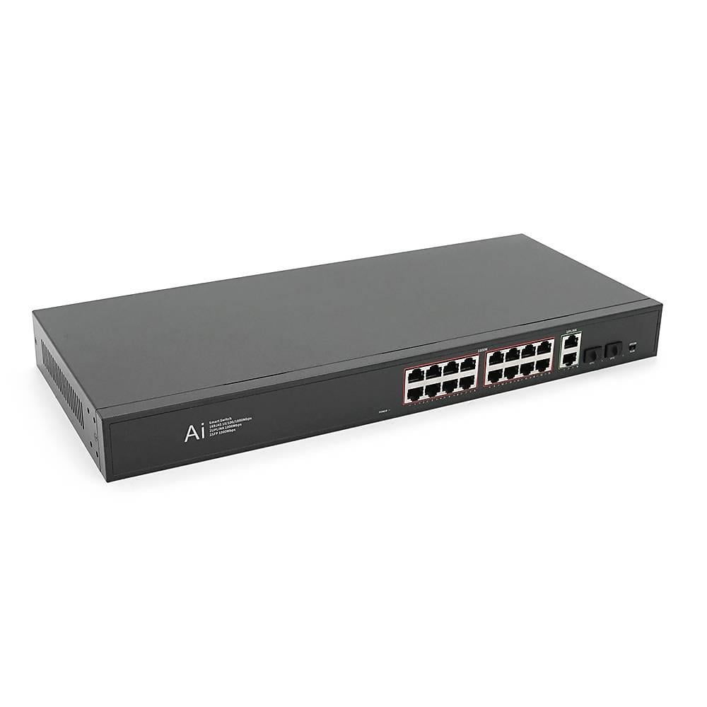 Комутатор POE гігабітний Merlion 16 10/100/1000 з блоком живлення 52V 4,8A (39348) Комутатор POE гігабітний Merlion 16 10/100/1000 з блоком живлення 52V 4,8A (39348)