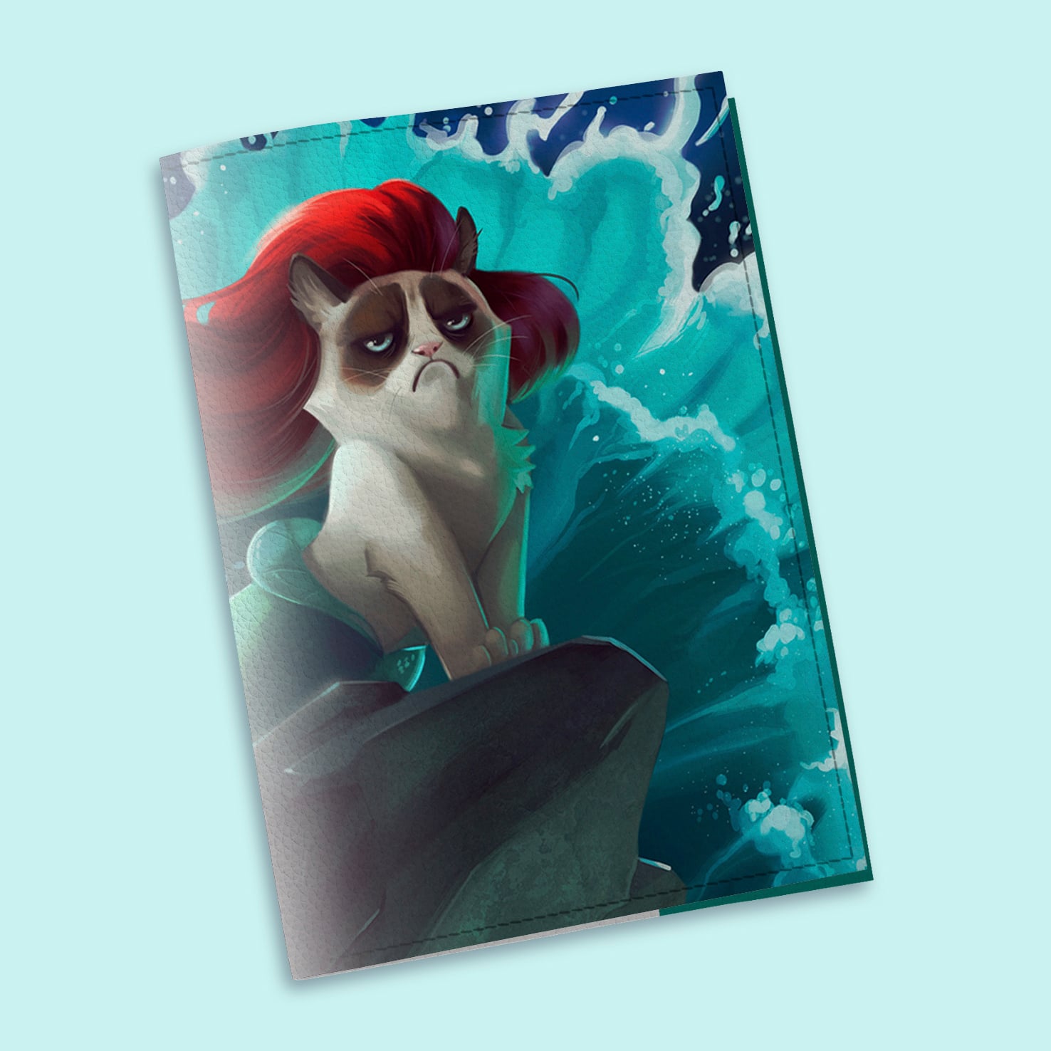 Обложка на паспорт The cover Grumpy Cat 9,6x13,3 см (912046)