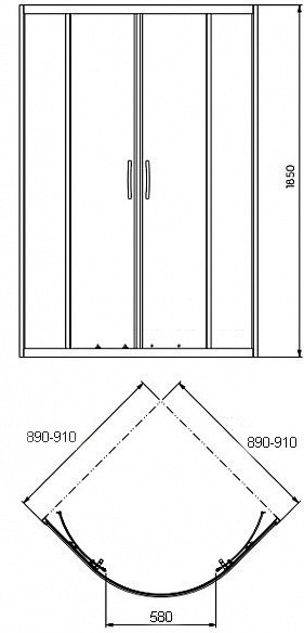 Душевая кабина Kolo Rekord (PKPG90222003+XBN169+150.670.00) - фото 4