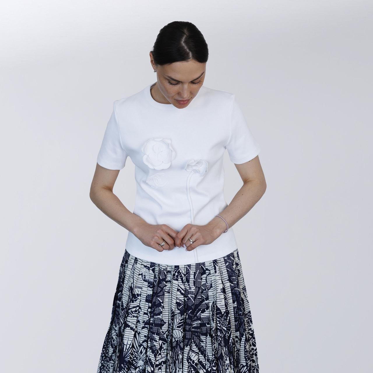 Футболка жіноча повсякденна Chanel S Білий (2797308567)