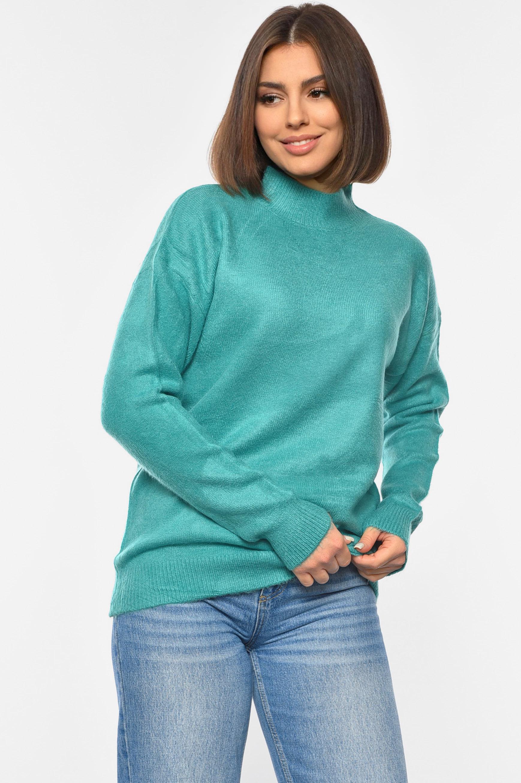 Светр жіночий 192059 напівбатальний 2XL-3XL Зелений (192059_!271165_50-52) Светр жіночий 192059 напівбатальний 2XL-3XL Зелений (192059_!271165_50-52)