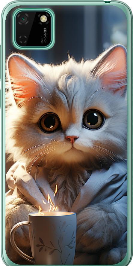 Чехол на Huawei Y5p White cat (5646u-1936-42517)