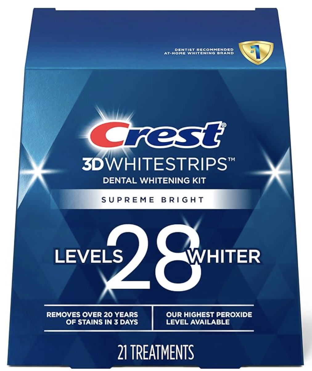 Смужки відбілюючі Crest 3D Whitestrips Supreme Bright/Flex fit 42 смужки (3456789789)