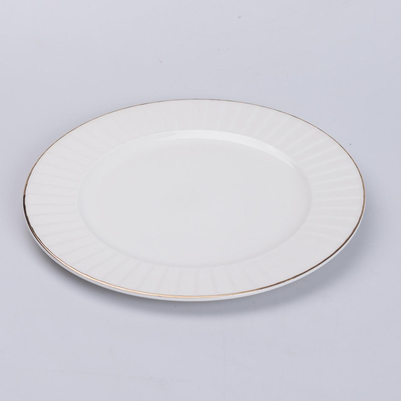 Сервіз столовий керамічний з позолотою на 4 персони Білий (5372) - фото 10 Сервіз столовий керамічний з позолотою на 4 персони Білий (5372) - фото 10