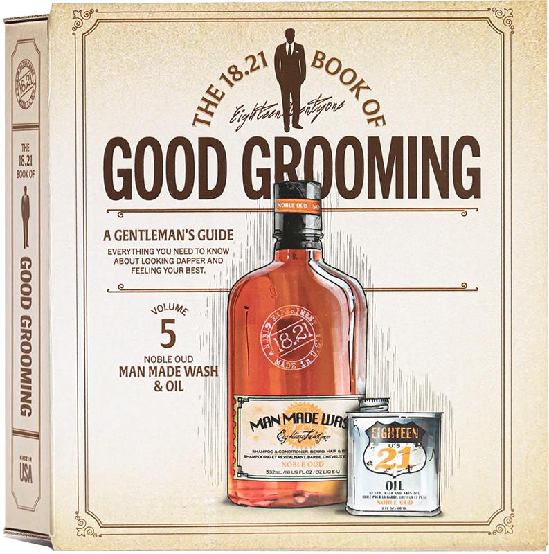 Подарунковий набір 18.21 MAN MADE Volume 5 Noble Oud для чоловіків гель 532 мл/олія 60 мл (50110)