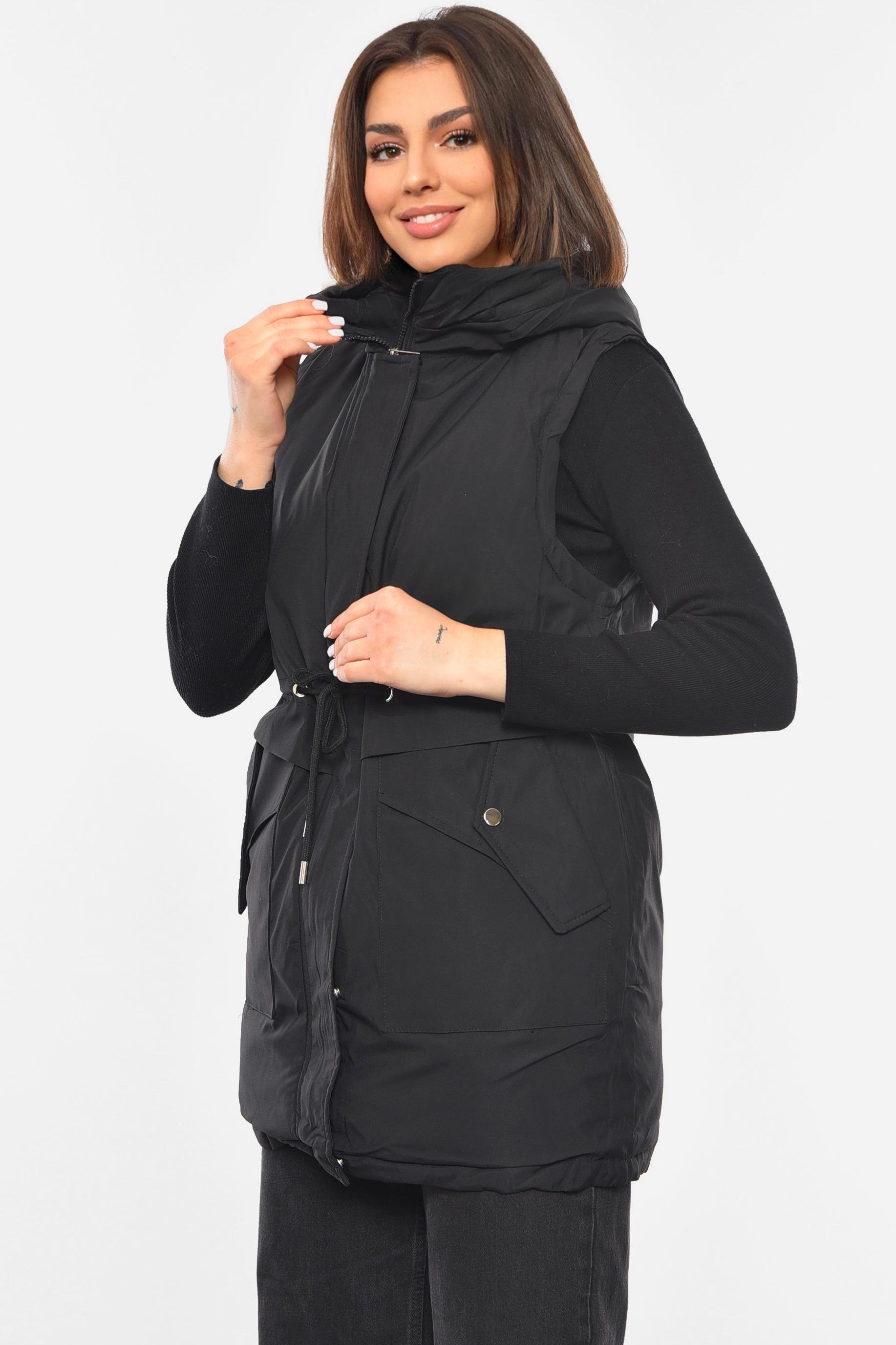 Жилетка женская L Черный (193289) - фото 2