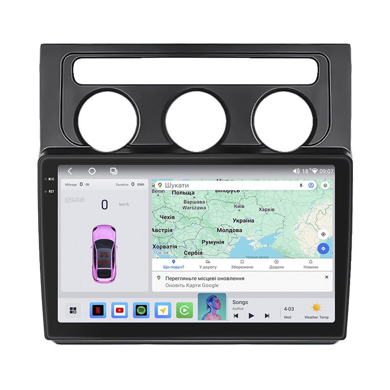Автомагнітола штатна Lesko 4G/QLED/CarPlay/360°/GPS/Wi-Fi для Volkswagen Touran I 2003-2006 4/64Gb 10" (2313803673)