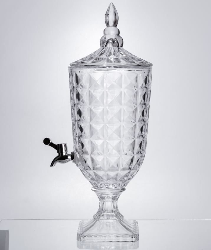 Лимонадница на ножке с краном из толстого стекла 3 л Прозрачный - фото 4 Лимонадница на ножке с краном из толстого стекла 3 л Прозрачный - фото 4