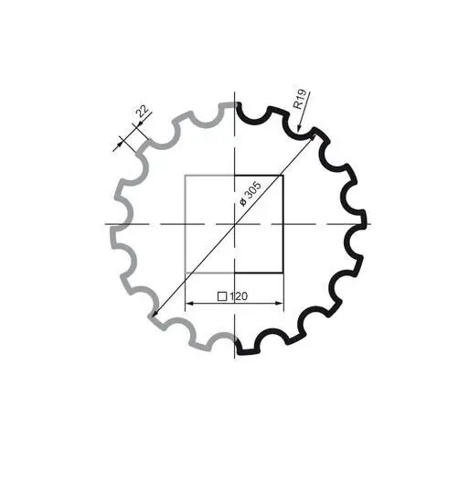 Колонна фасадная Prestige Decor LC 102-21 Half 2000 мм (2329560409) - фото 2