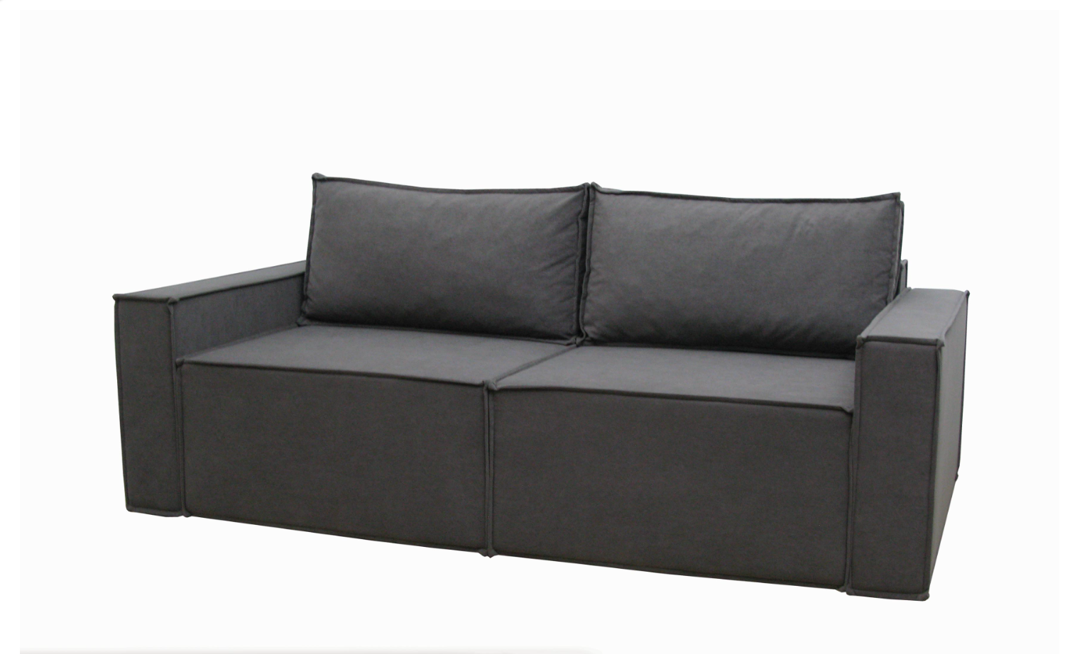 Диван Милтон 2 Диван Плюс еврокнижка 235х103 см спальное место 1950х1450 мм Графит (30641994)