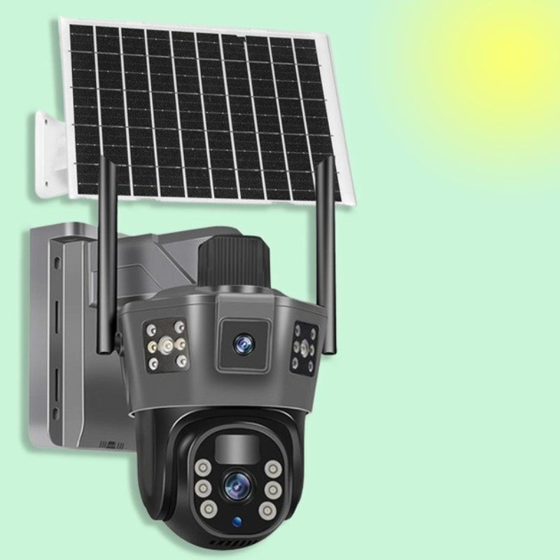 Камера уличная с солнечной панелью Wi-Fi Solar PTZ 6MP с поворотом и ночным видением (2671729666)