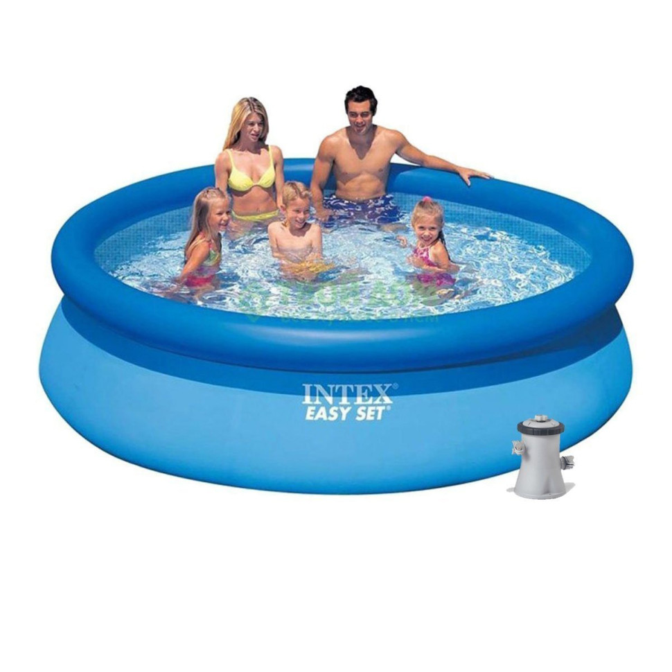 Бассейн семейный наливной Intex Easy Set с фильтр-насосом (28122)