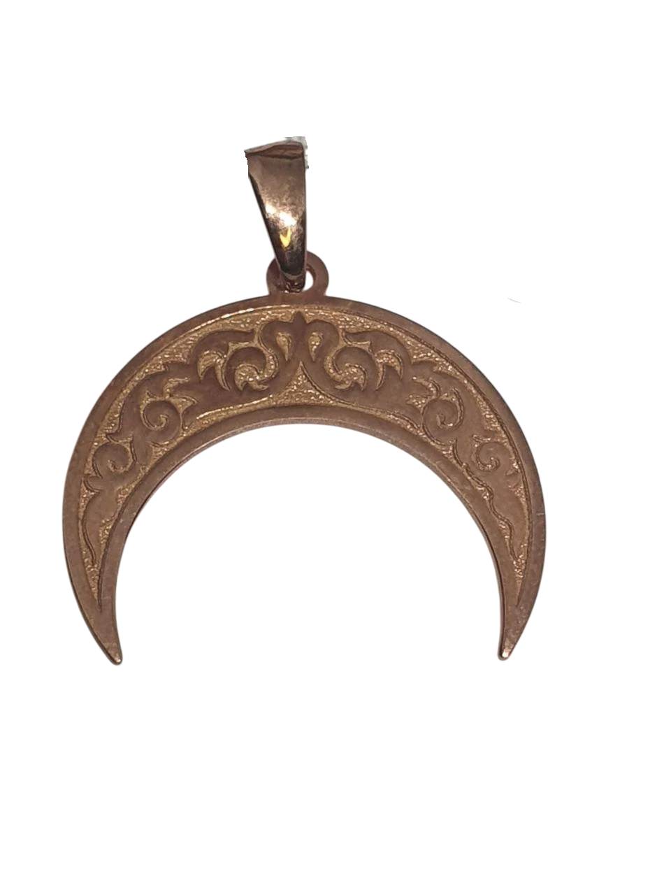 Підвіска амулет срібло Лунниця у візерунок в позолоті 2,5 см 925 проба (2611192374)