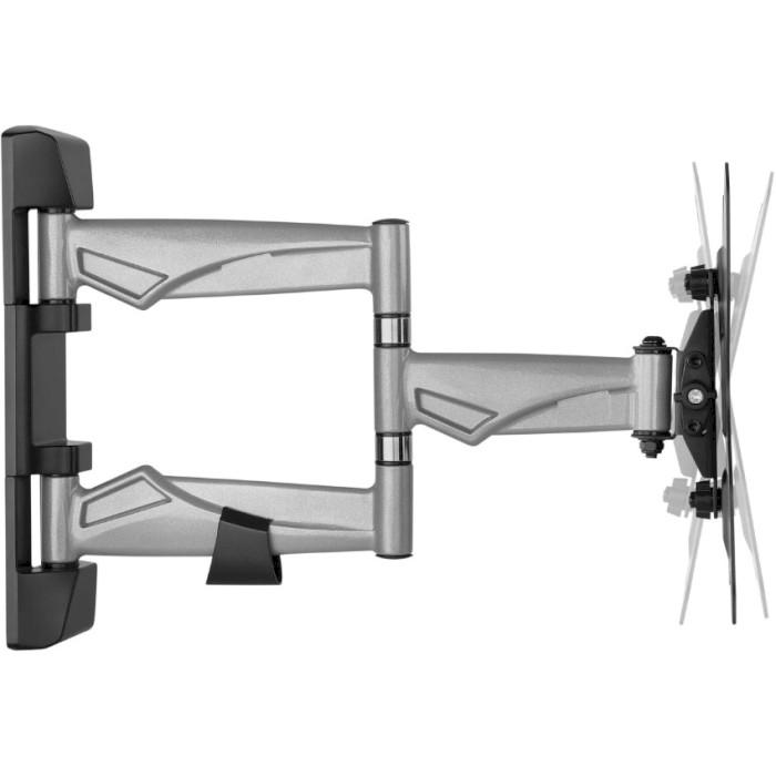 Крепление настенное для телевизора Kivi Alu20-223 наклонно-поворотное 23-42" Черный - фото 5