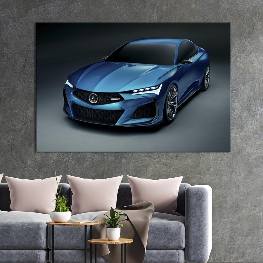 Картина на холсте Спортивное авто Acura Type S 122x81 см (1246-1)