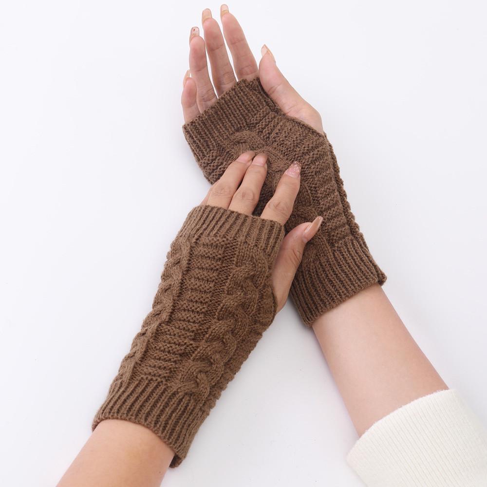 Митенки вязаные One size Капучино (2329) - фото 2