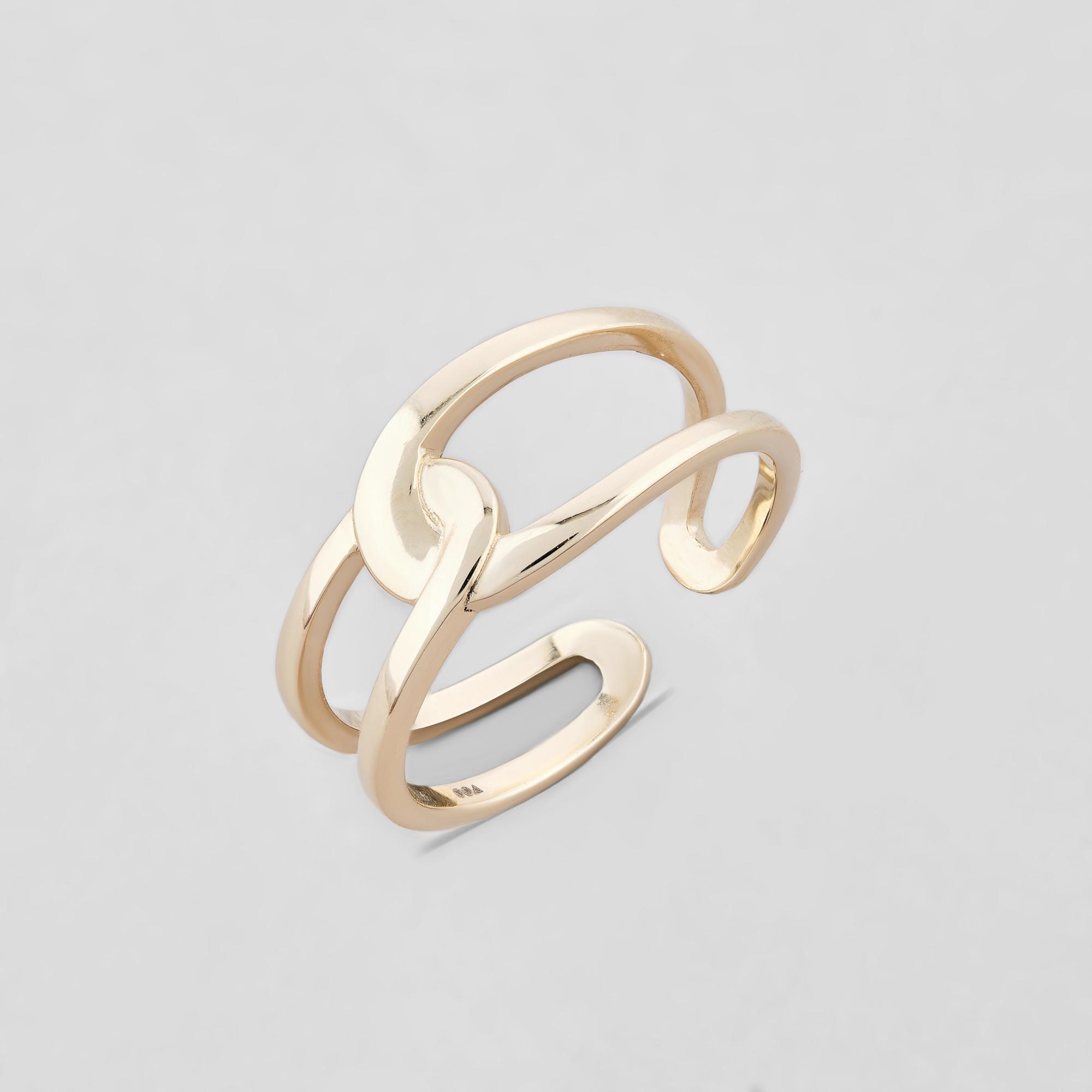 Кольцо золотое Minimal Единство (RK027ж)