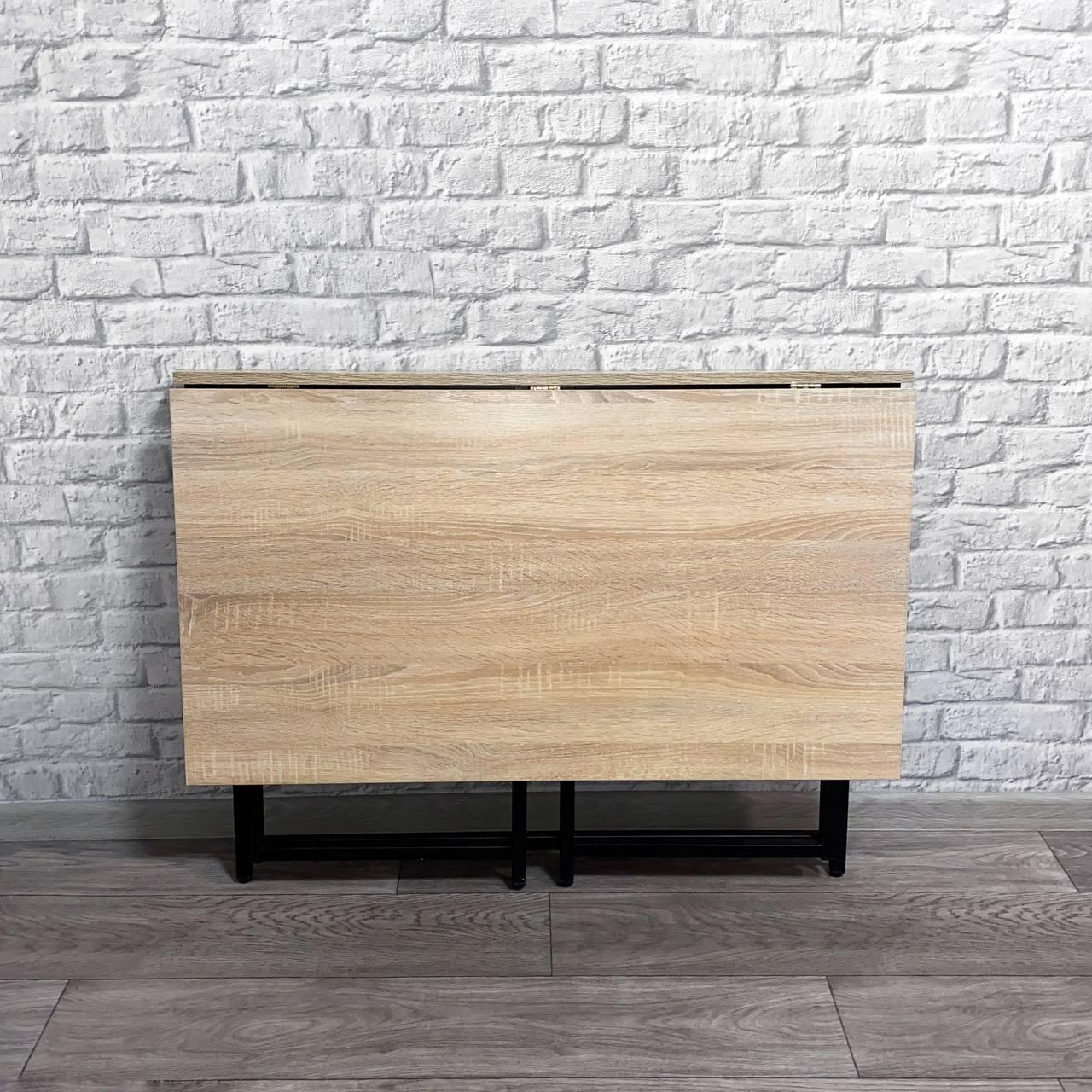 Стол письменный раскладной Krei Компакт 1000х600х750 мм Дуб сонома/Черный (ГТ0003.755.02) - фото 3 Стол письменный раскладной Krei Компакт 1000х600х750 мм Дуб сонома/Черный (ГТ0003.755.02) - фото 3