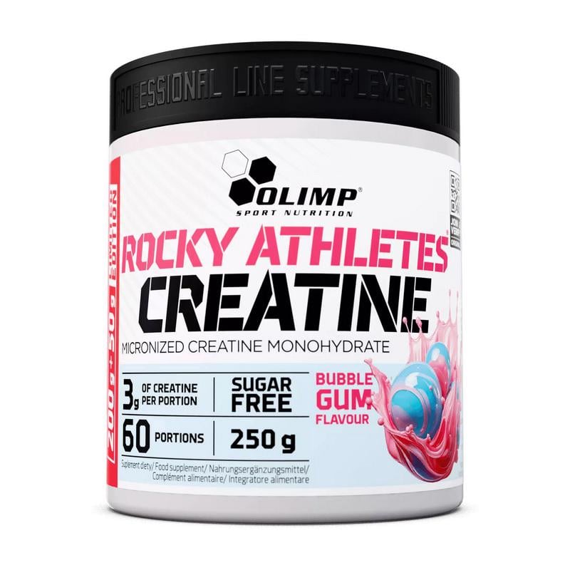 Креатин моногидрат мікронізований с магнієм і B6 Olimp Rocky Athletes Creatine 250 г Жевательная резинка