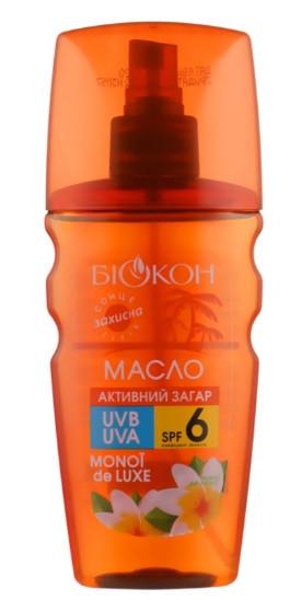 Олія для засмаги БІОКОН Активний загар Моної де люкс SPF-6 160 мл (2653816266)
