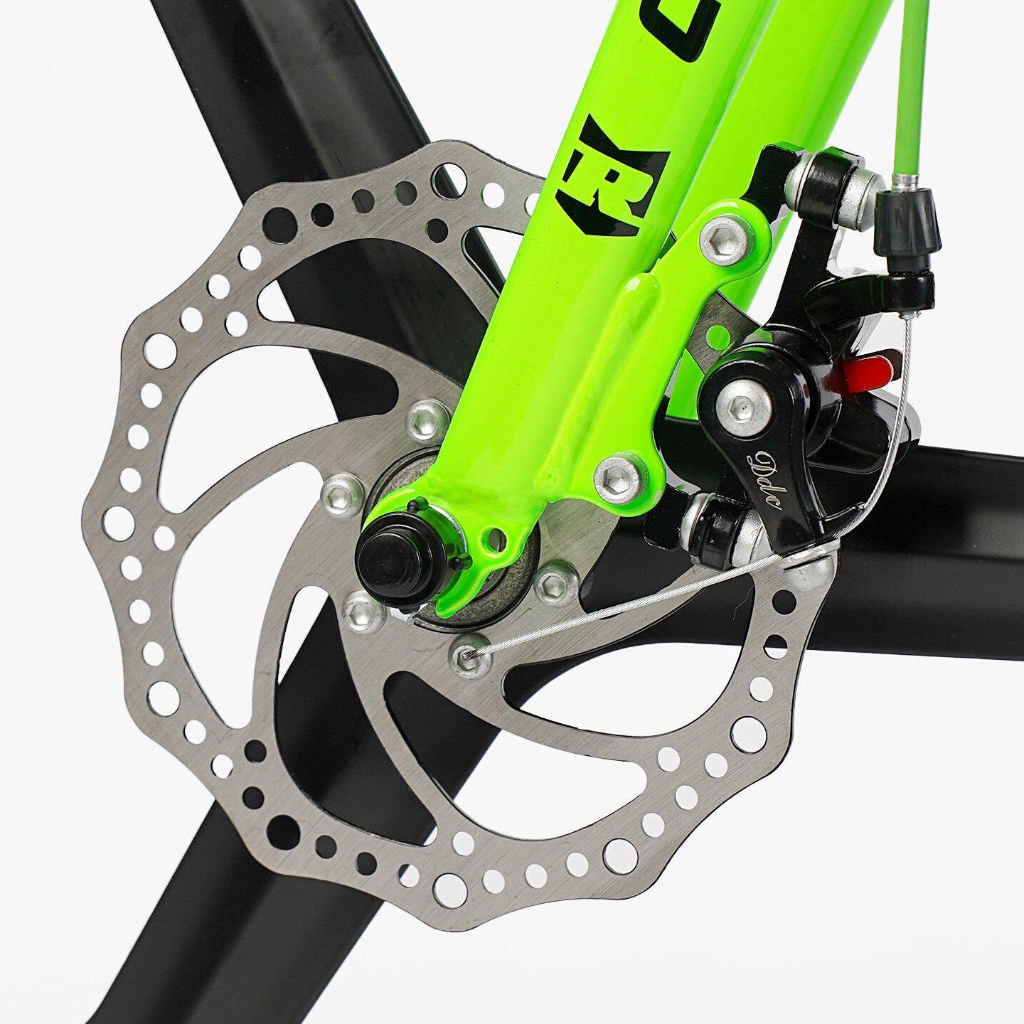 Велосипед двухколесный Corso Revolt 20" детский магниевый Черно-зеленый - фото 3 Велосипед двухколесный Corso Revolt 20" детский магниевый Черно-зеленый - фото 3